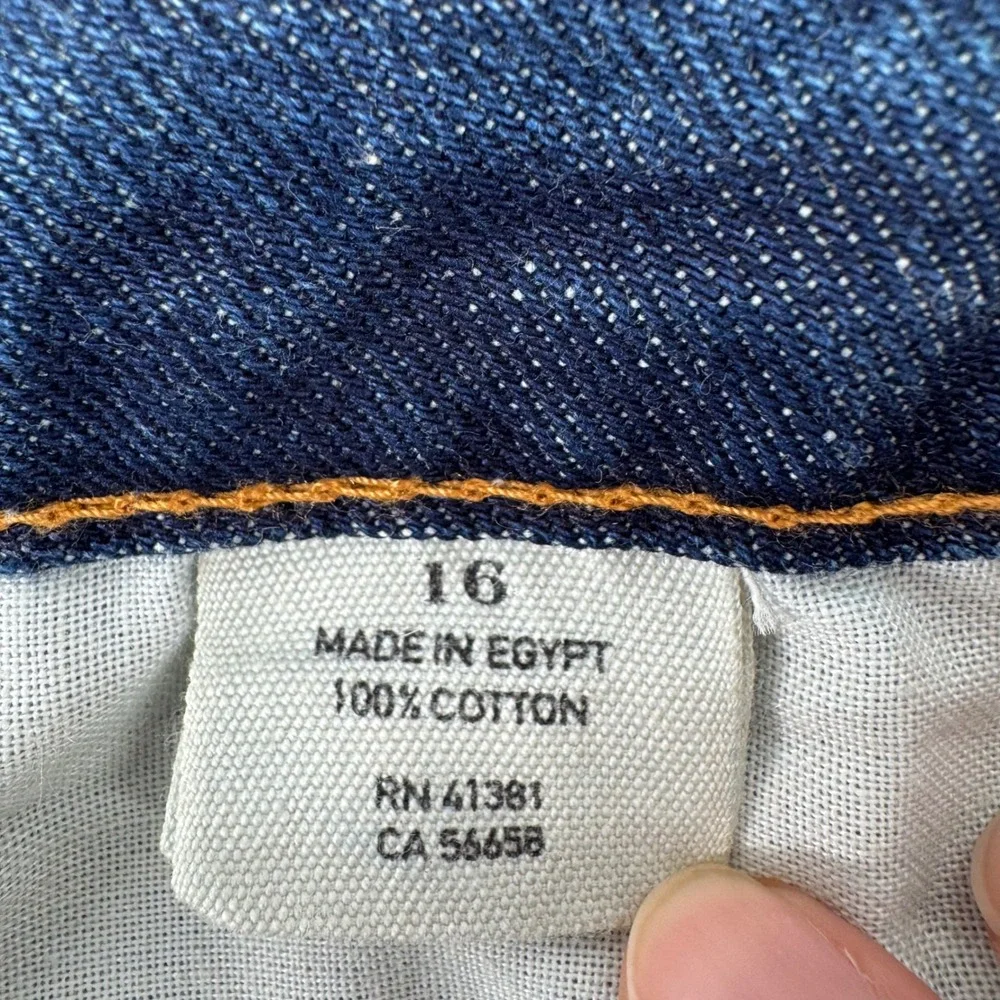 Polo Ralph Lauren Denim Jeans‎ Youth Size 16 Straight Leg Blue Cotton